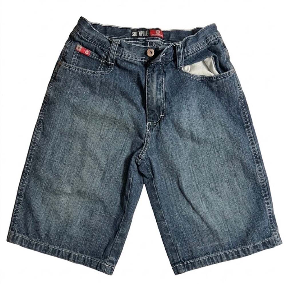 Southpole Boys Blue Denim Jean Shorts Size 14